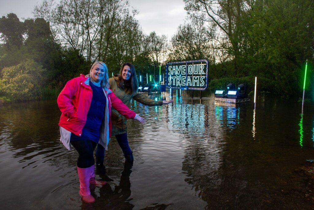 Amy Bendall and Becky Whiting Pier Save Our Streams