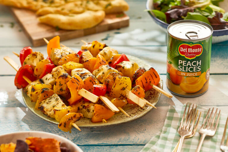 Del Monte Pier skewers. Press office for Del Monte. From food and drink PR agency Pier